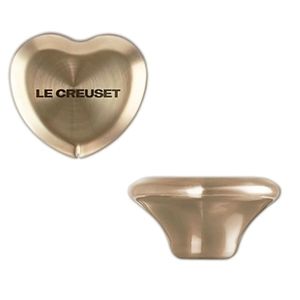 (Last One) Le Creuset Light Gold Heart Knob